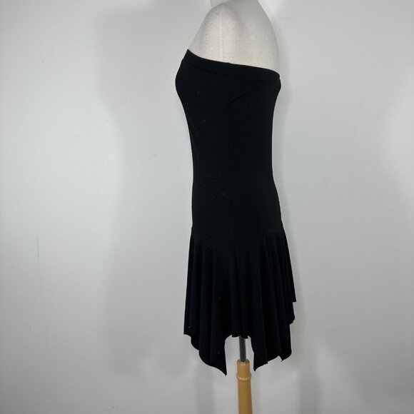 Vtg Y2K Judy Knapp Asymmetrical Strapless Mini Dress M Fairy Grunge Whimsigoth - Picture 8 of 12